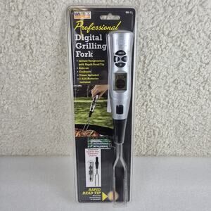 Maverick Bar•B• Q Digital Grilling Fork BBQ Thermometer- Pre Programmed 13In NEW